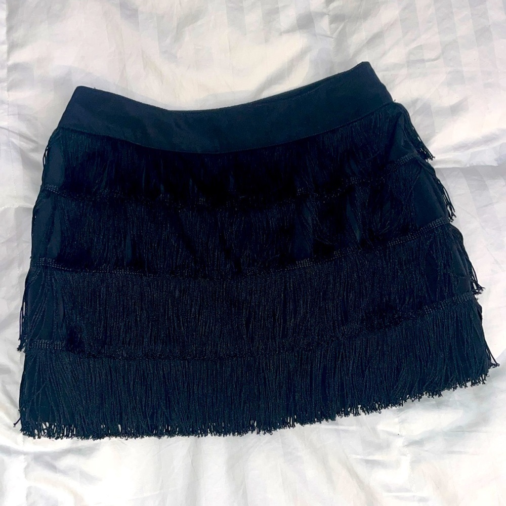 Nanette Lepore fringe flapper mini skirt